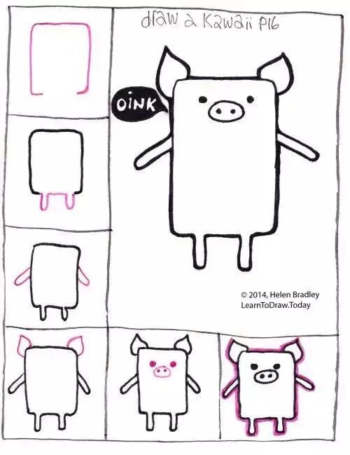 儿童简笔画火烈鸟,儿童简笔画动物鸵鸟