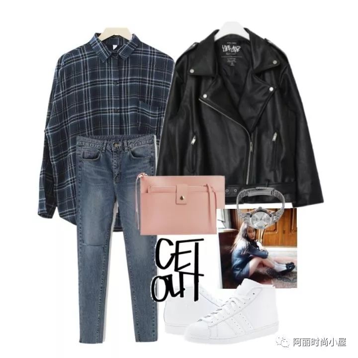 韩版皮夹克搭配什么裤子,韩版宽松皮夹克搭配什么裤子