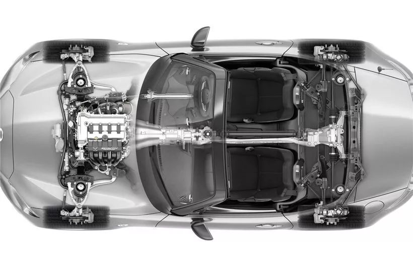 磨砂黑敞篷马自达mx-5,马自达双门跑车mx-5街拍