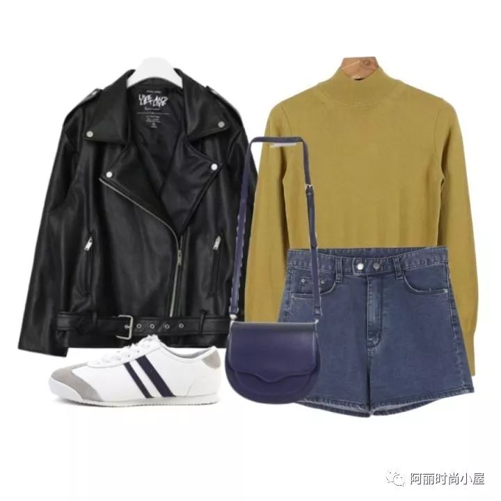 韩版皮夹克搭配什么裤子,韩版宽松皮夹克搭配什么裤子