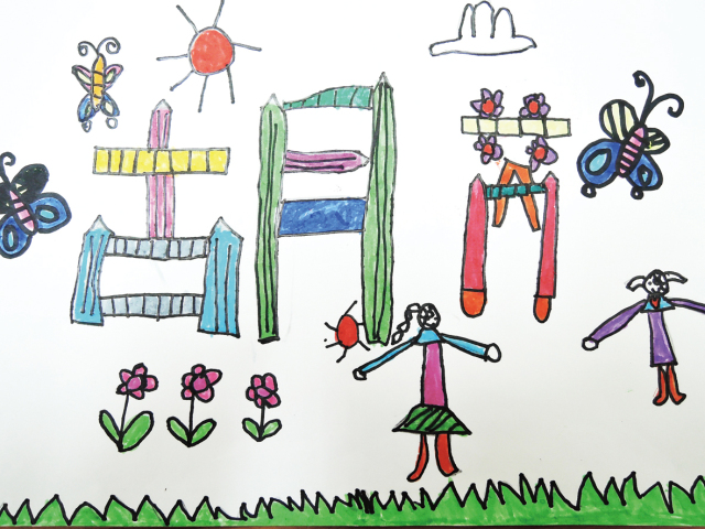 幼儿园风景画绘画作品名称,幼儿园美术作品简单又漂亮