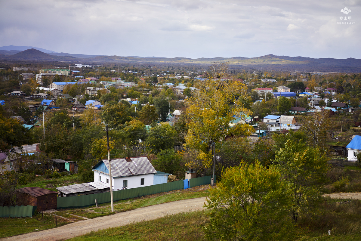俄罗斯远东小镇全景,俄罗斯边疆区小镇