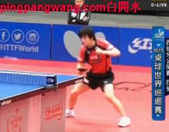 直板反手侧拉技术要领,直板正胶反手侧切下旋球