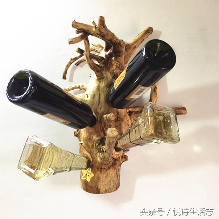 创意吧台悬挂式红酒架,客厅壁挂式创意红酒架