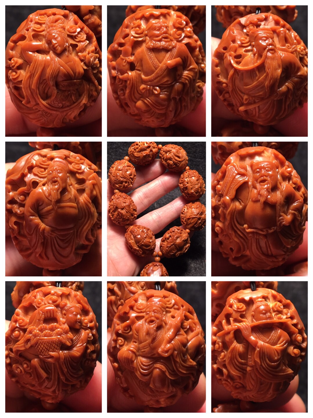 橄榄核雕的作品图片大全,橄榄核雕沈峰作品