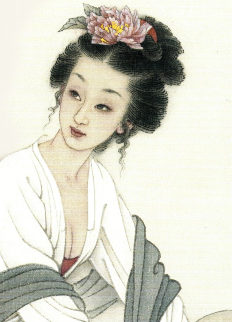 国画名家杨淑涛工笔仕女画欣赏,赵国经工笔仕女画作品欣赏