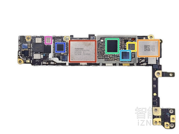 iphone6s用的是什么芯片,苹果6s各芯片分布图