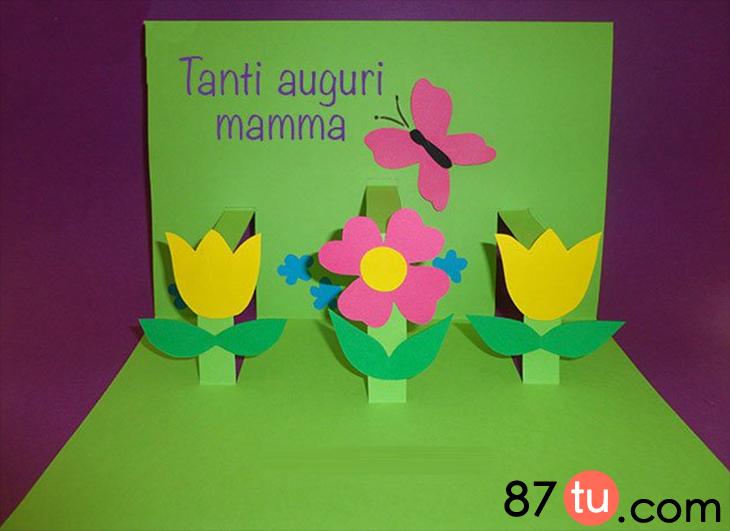 母亲节贺卡立体花朵简单,母亲节贺卡花朵