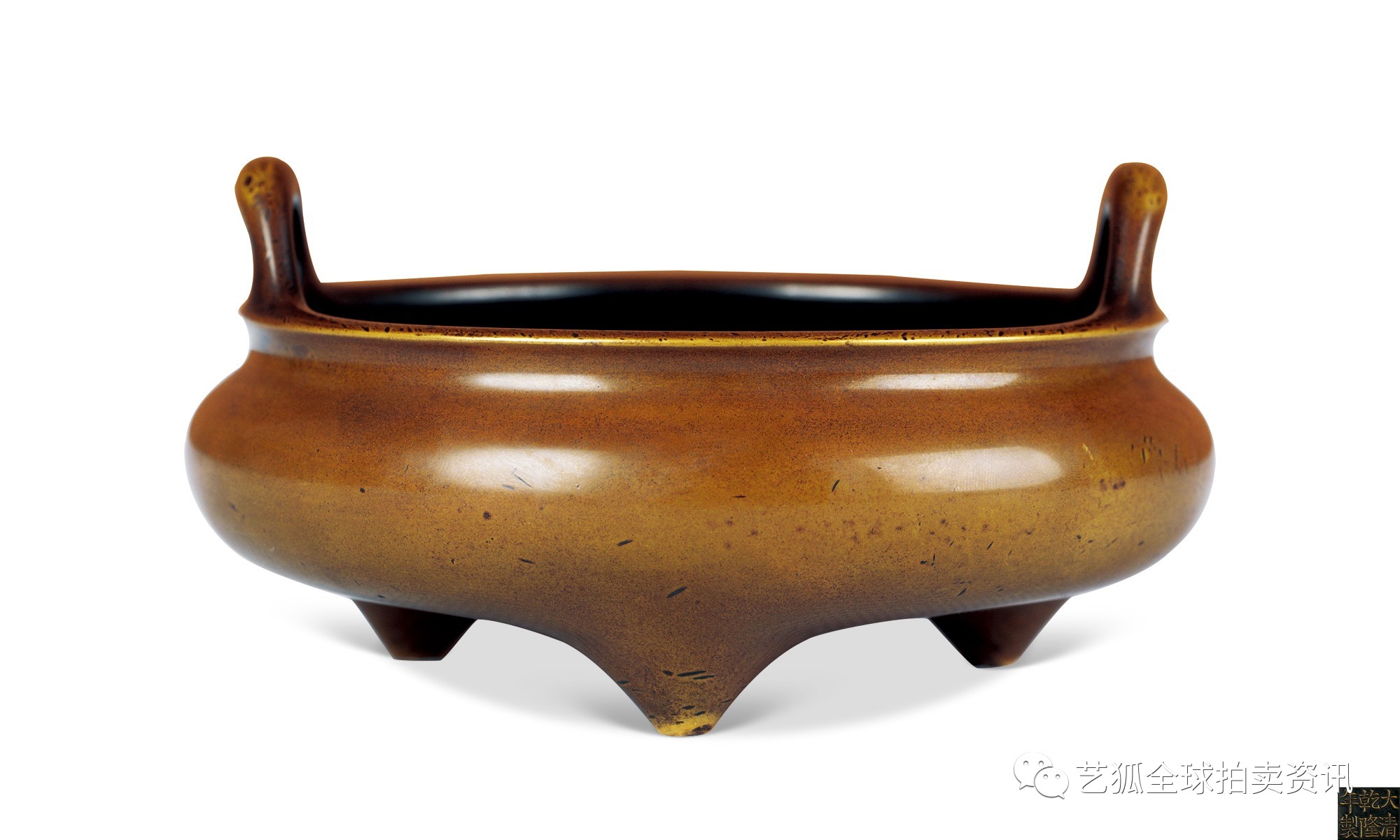 石叟镶银丝铜炉拍卖纪录,铜炉拍卖价格一览表