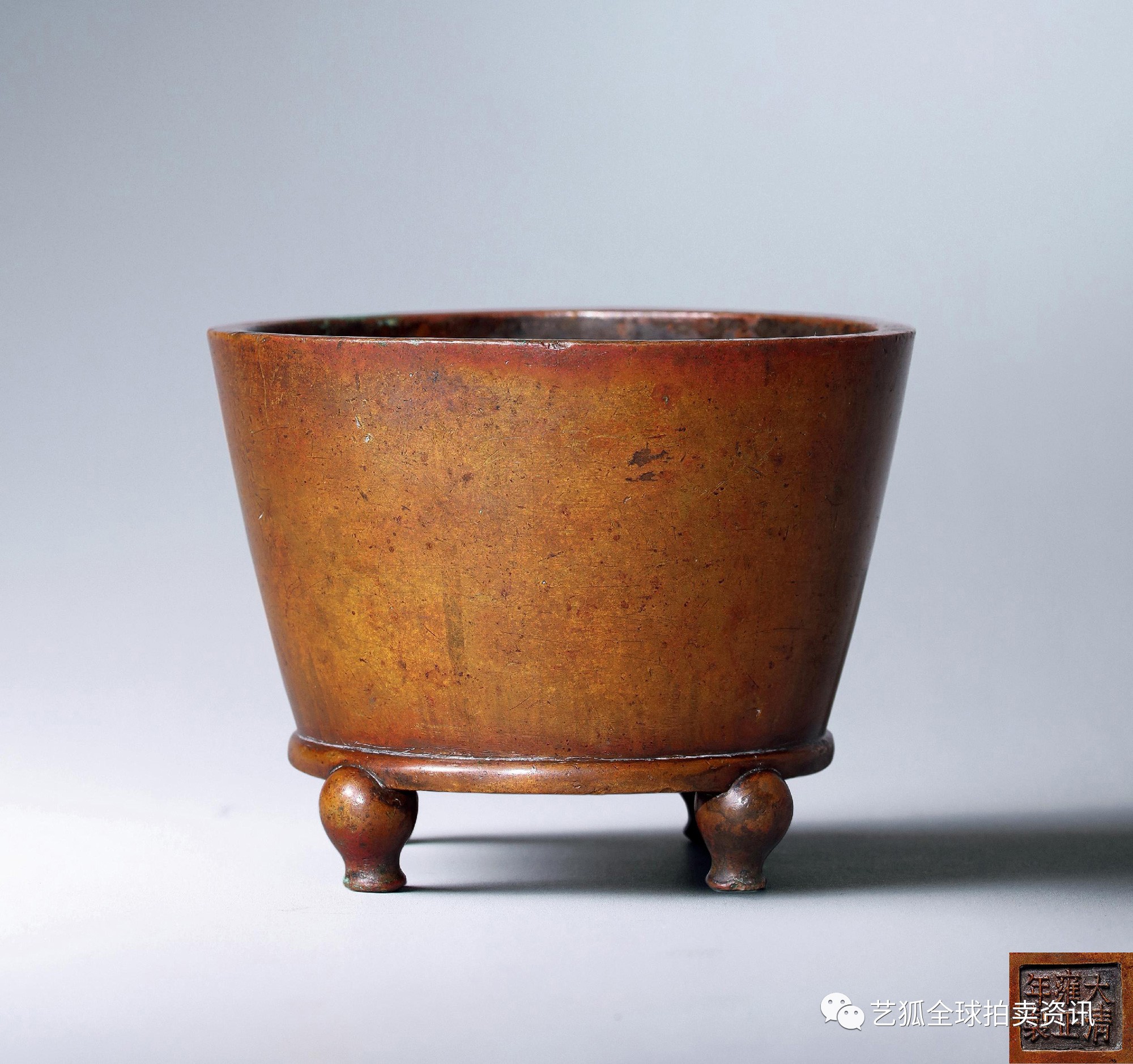 石叟镶银丝铜炉拍卖纪录,铜炉拍卖价格一览表