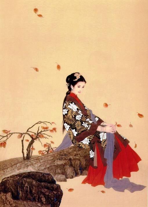 国画名家杨淑涛工笔仕女画欣赏,赵国经工笔仕女画作品欣赏