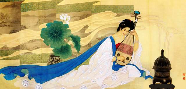 国画名家杨淑涛工笔仕女画欣赏,赵国经工笔仕女画作品欣赏