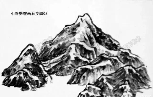 山石画教程全过程,山石绘画技巧