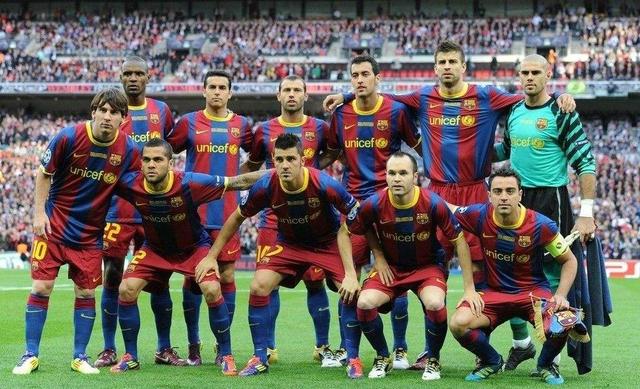 巴萨梦三全部离队图片,巴萨梦三王朝全队黑白照