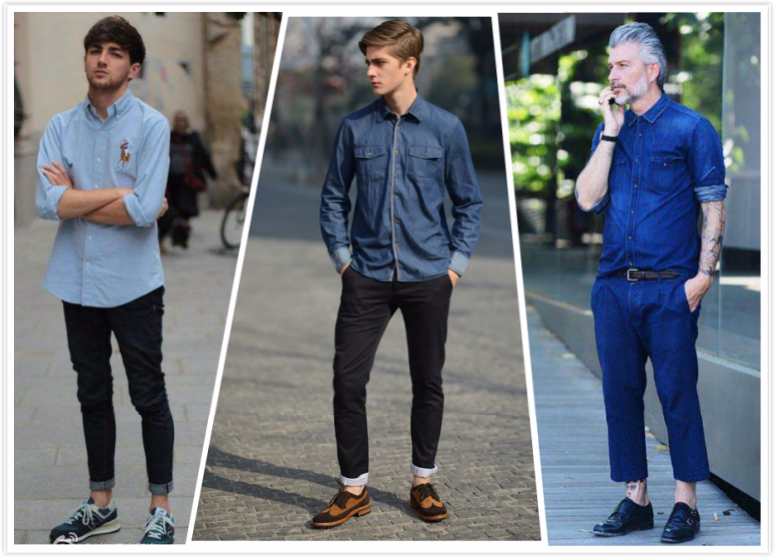 型男打造牛仔穿搭指南,牛仔工装衬衫型男