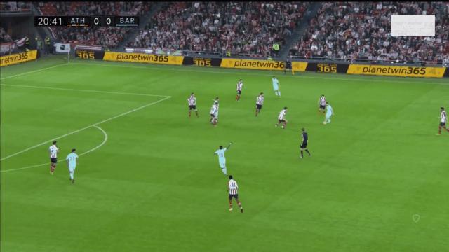 巴萨足球脚内侧传球精彩视频,巴萨犀利反击