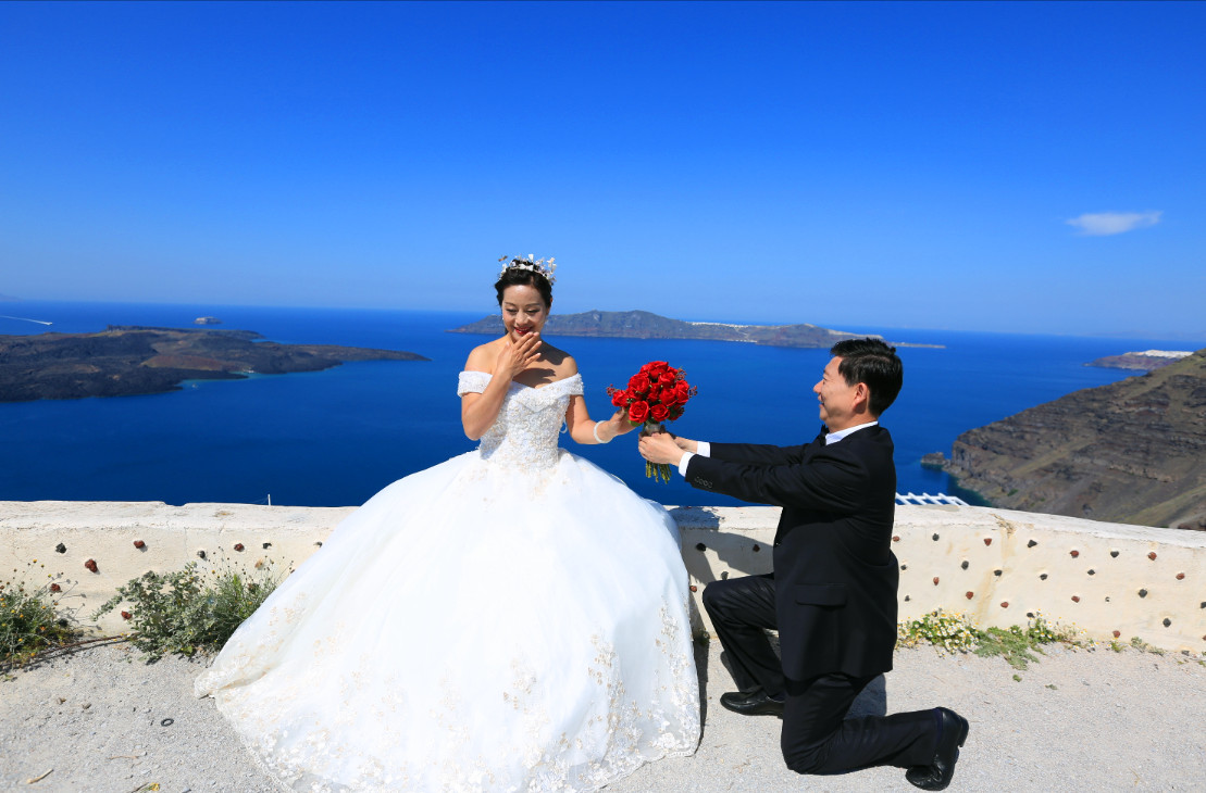 去希腊圣托里尼拍婚纱照多少钱,大理圣托里尼婚纱照攻略