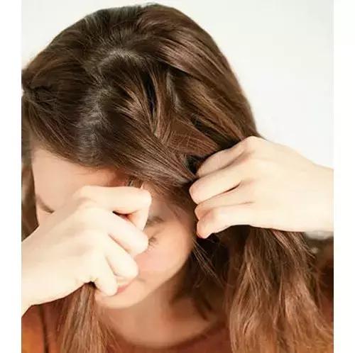 单辫前额编发教程,前额发型编发教程图解