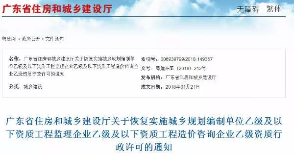 工程造价咨询企业乙级及暂乙级资信证书的企业资质行政许可啦！