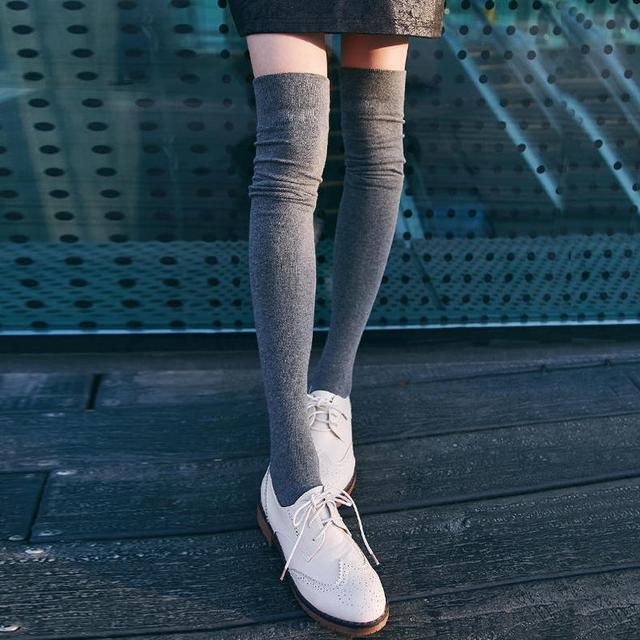 冬季保暖又时髦潮范长筒袜不可少,保暖潮百搭长袜