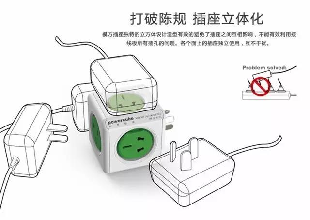 魔方插座真的是好看还不占地方,创意魔方插座图片