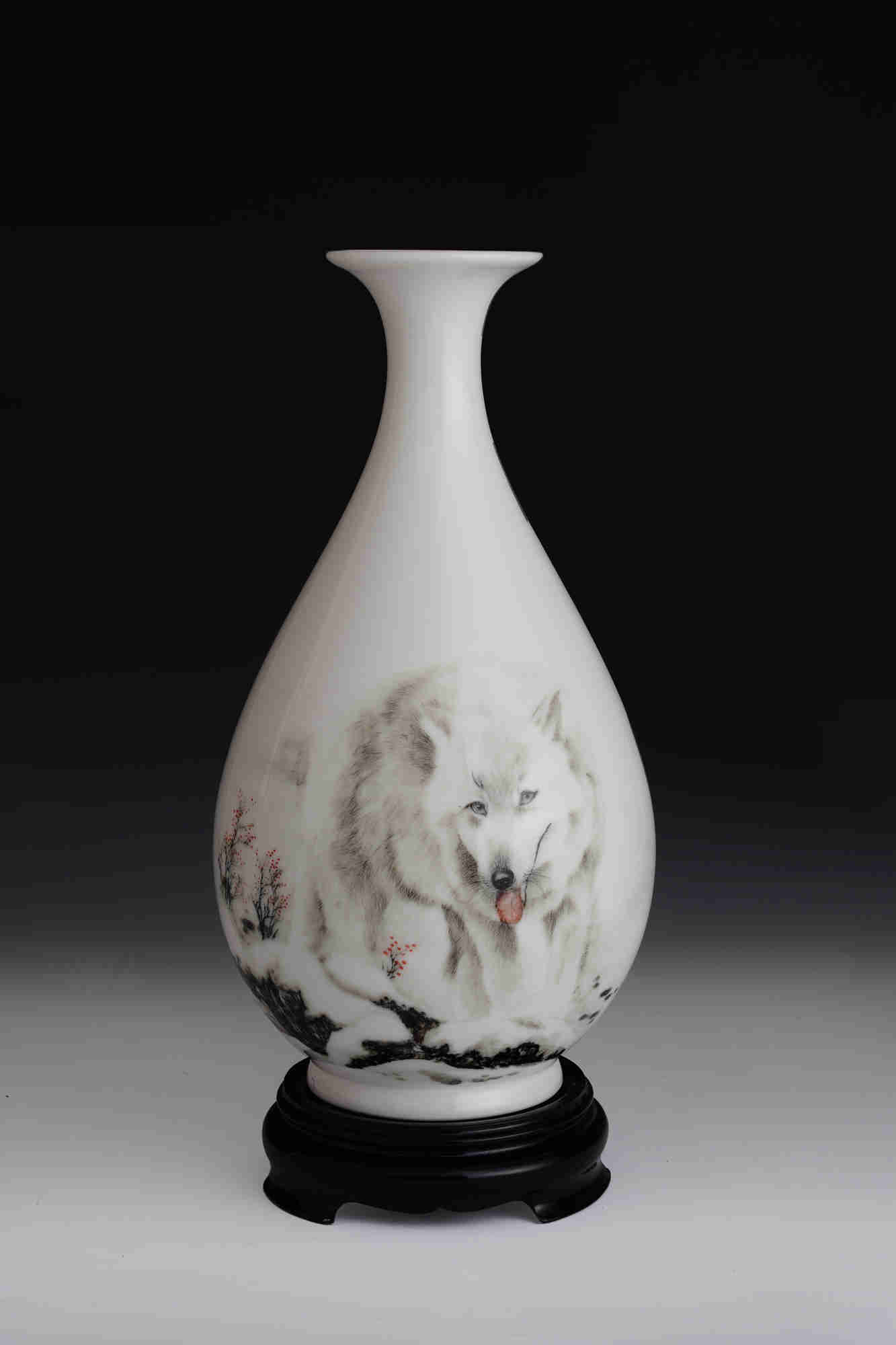 五彩纹龙凤瓷瓶,景德镇十二生肖瓷瓶