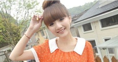 圆脸盘发好看简单好学,适合大圆脸女生盘发的发型