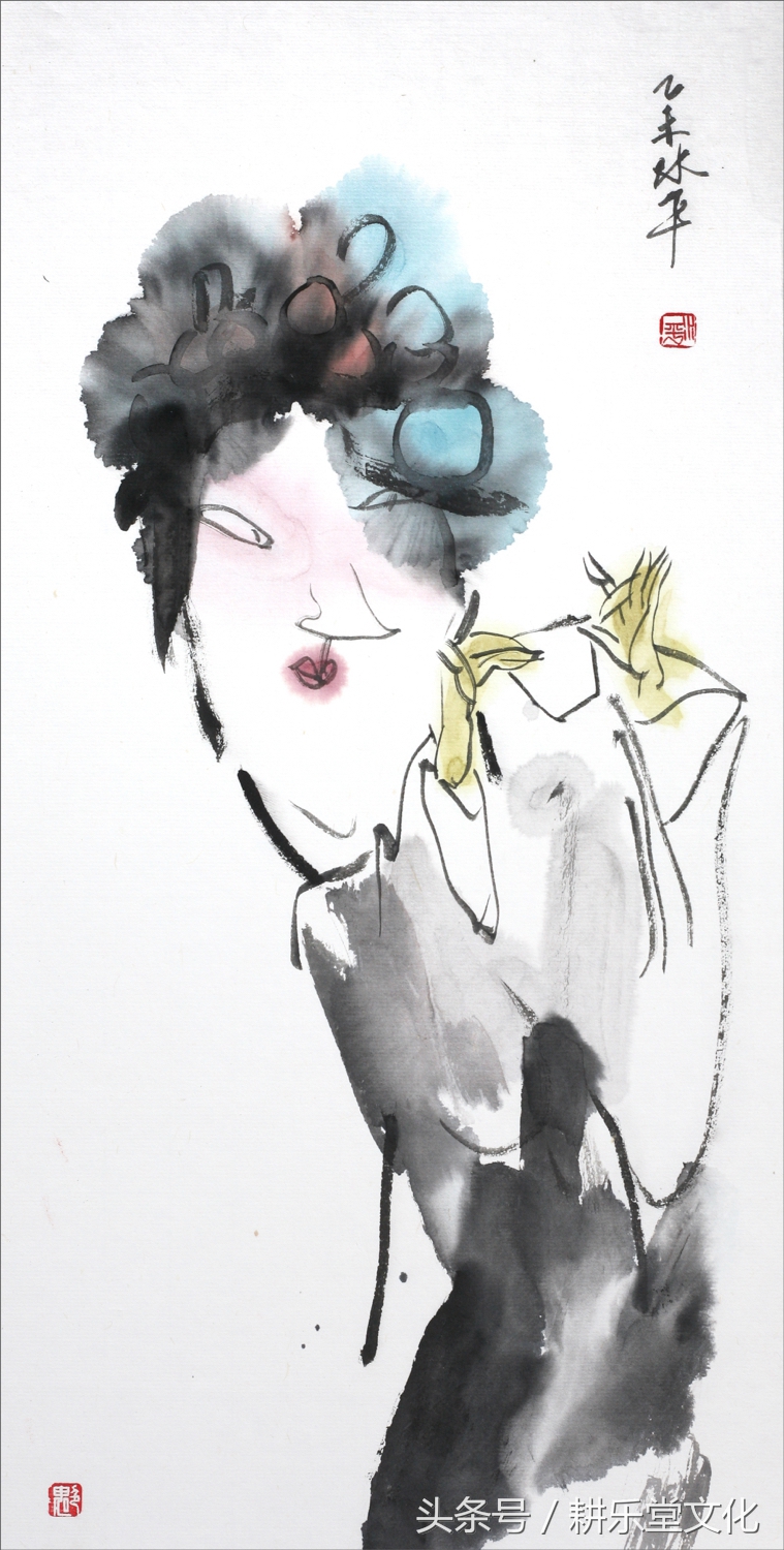 美女作家画驴，画出了浓郁的泥土气息