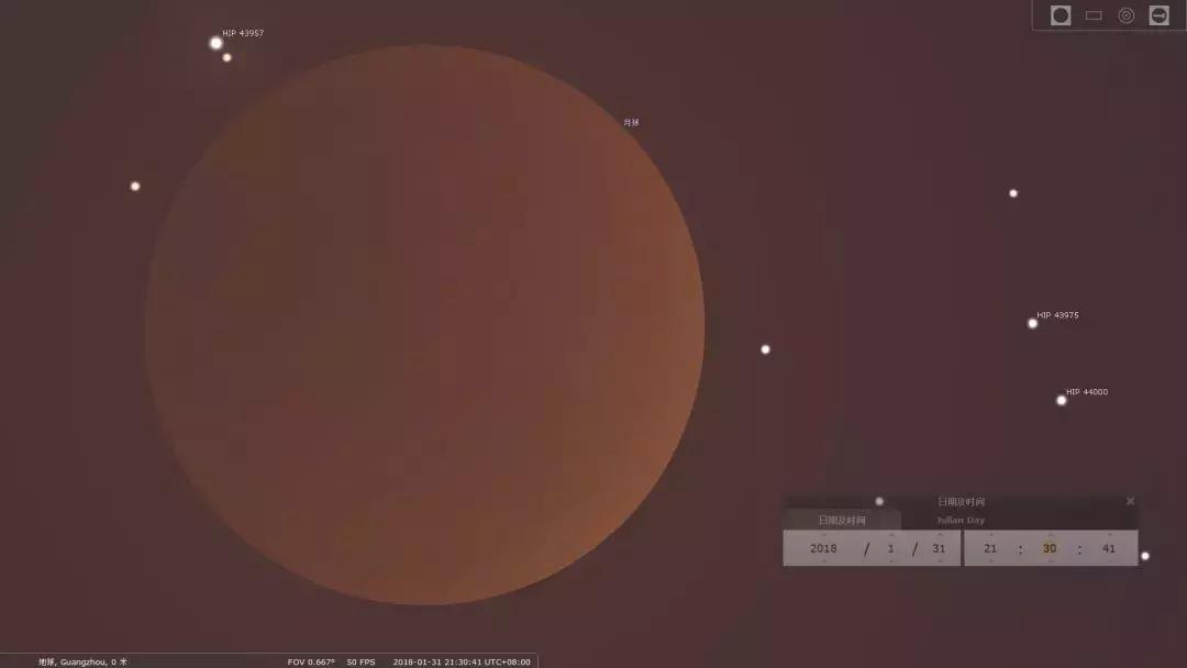 这才是超级蓝血月全食的全过程,全景记录超级蓝血月全食视频