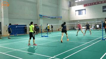 羽毛球双打之双打中瞄着谁打，浪唯来和你一起学习