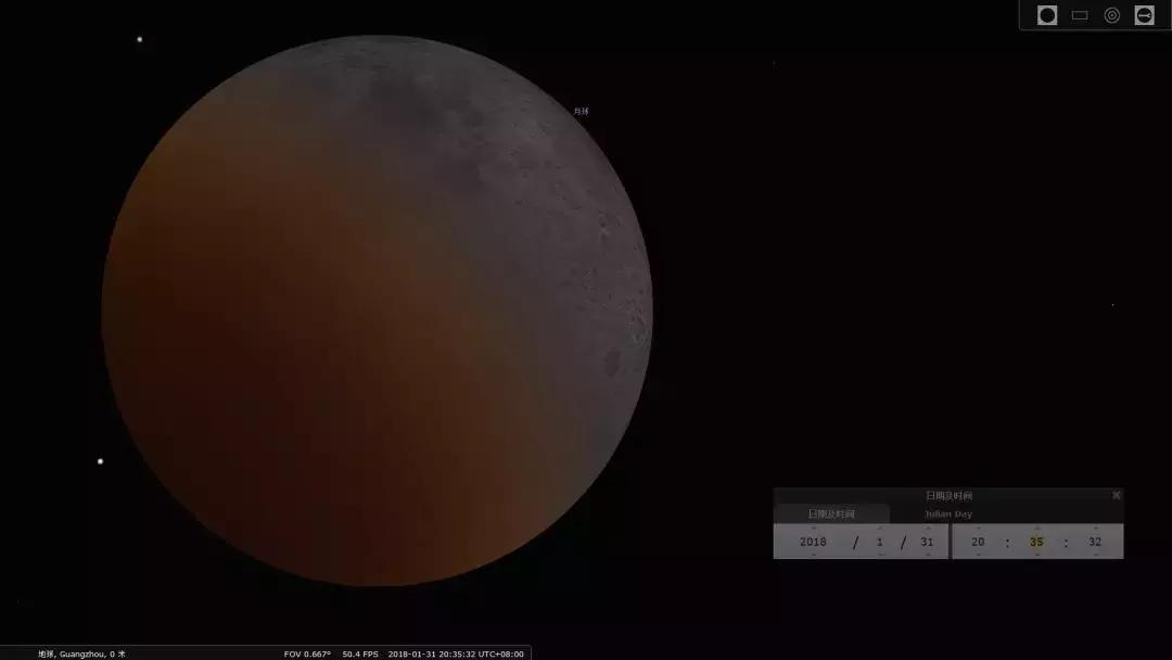 这才是超级蓝血月全食的全过程,全景记录超级蓝血月全食视频