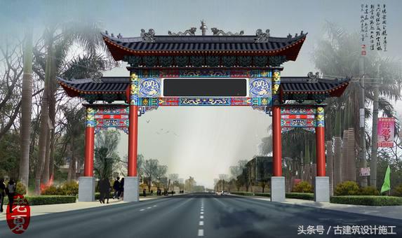 牌坊设计效果图,精美牌坊图片大全