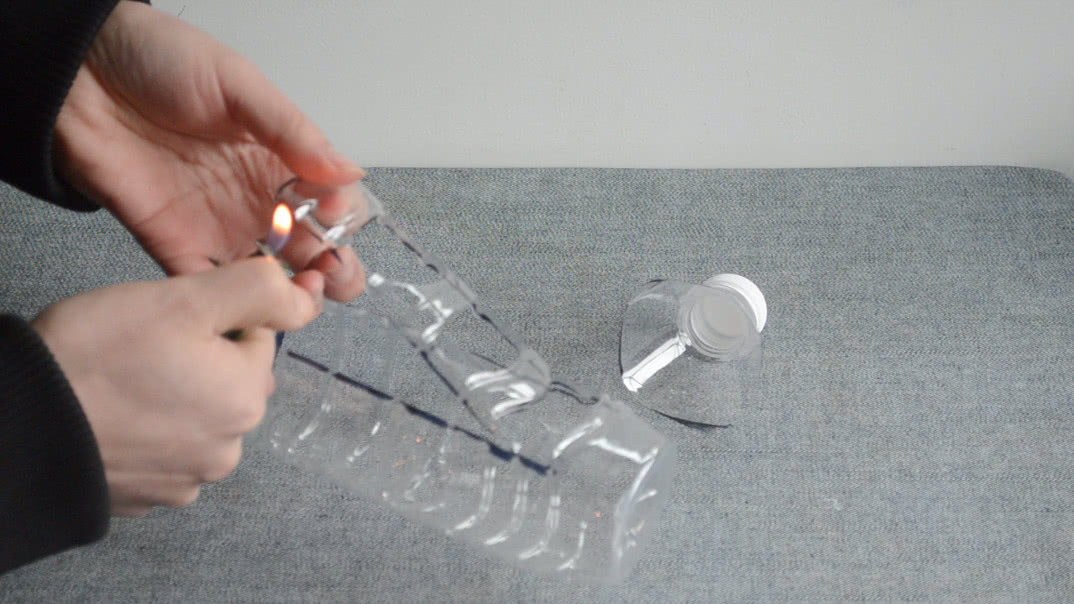 饮料瓶自制置物架,饮料瓶改置物架