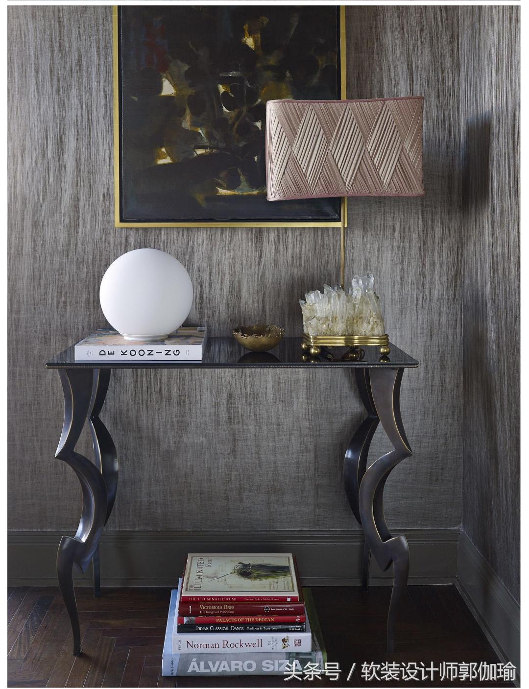 黑白灰软装设计搭配,浓郁紫色高级感软装搭配图片