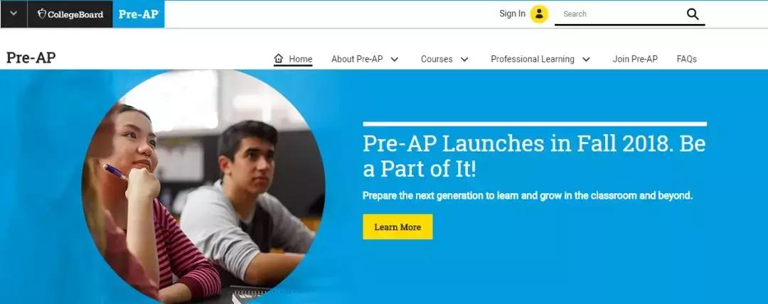 美国大学理事会即将于今年9月推出Pre-DP项目