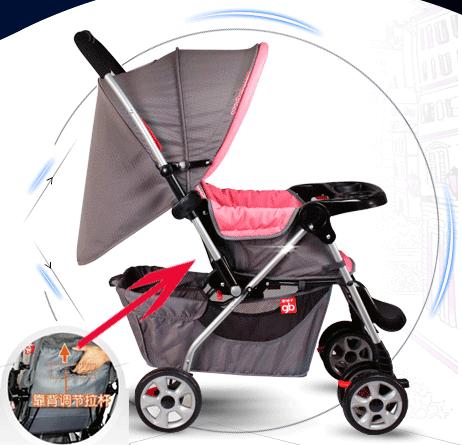 婴儿车怎么放平躺模式,婴儿车怎么放平