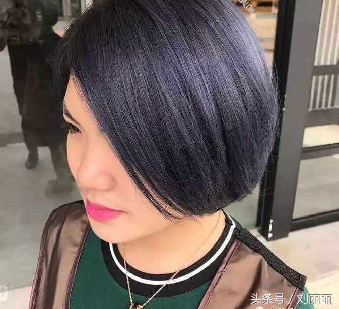 沙宣短发立体内扣发型图片,剪沙宣短发内扣教程