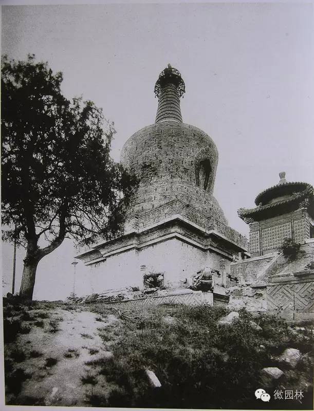 北海白塔景观,北海白塔古建