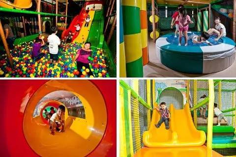 新加坡沉浸式亲子游乐园,新加坡园林儿童游乐区