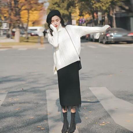 韩风短款豆沙粉羽绒服搭配,韩风淑女穿衣搭配图片