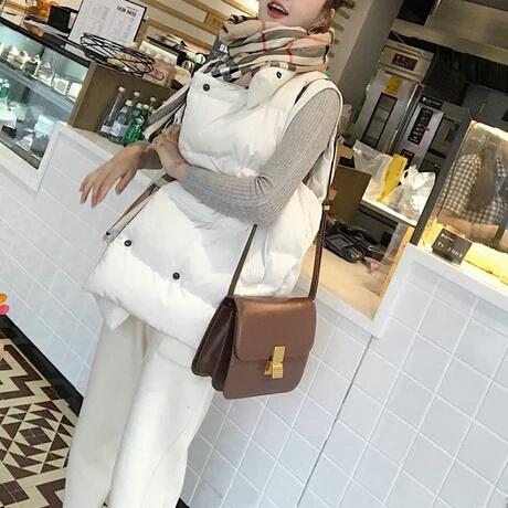 韩风短款豆沙粉羽绒服搭配,韩风淑女穿衣搭配图片