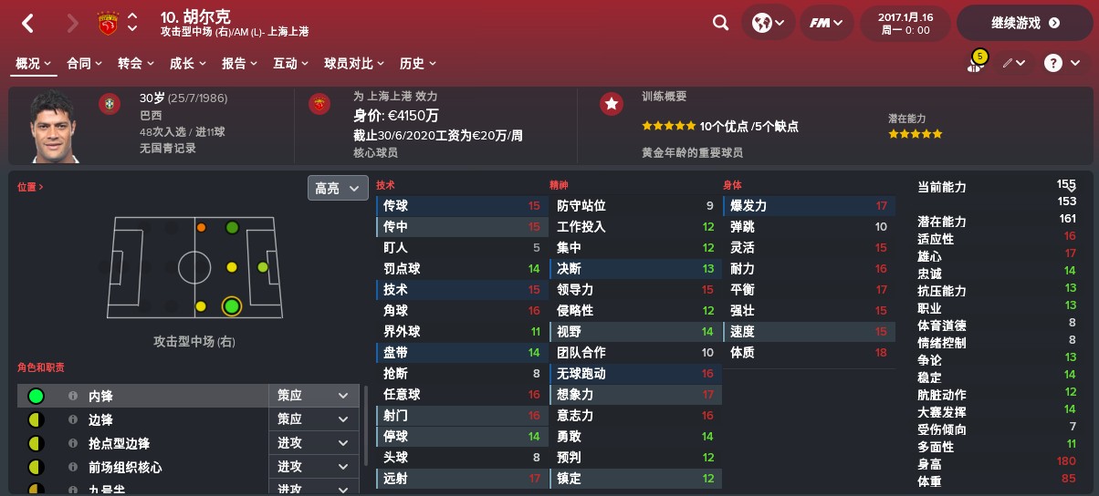 fm中超外援推荐,fm看球员