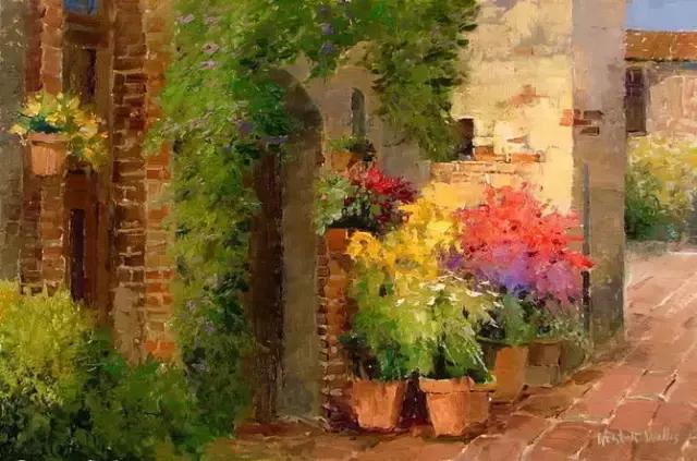 意象油画名家作品,当代中国油画名家写生风景