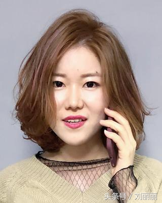 适合大脸盘女生的短发型图片,适合大脸的盘头发型女最新