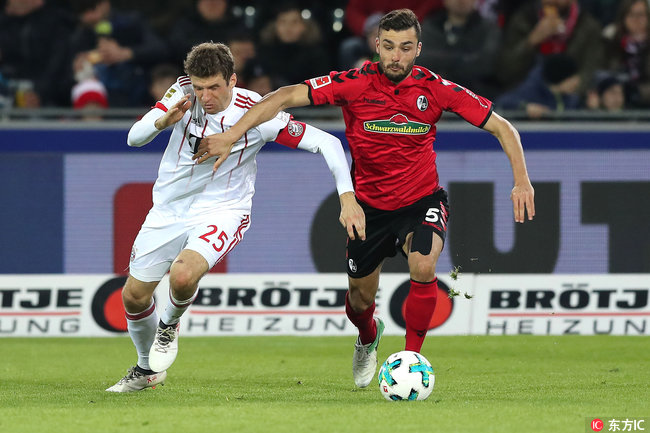 德甲直播回忆拜仁慕尼黑vs弗赖堡,德甲第25轮弗赖堡