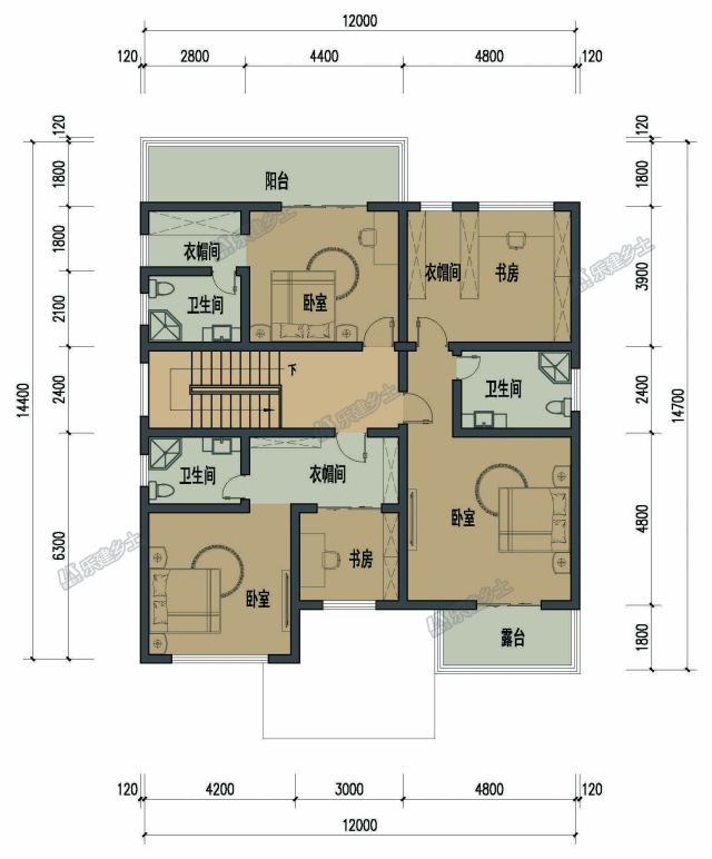 二层民宅美式轻奢装修,二层独院室内装修中式风格