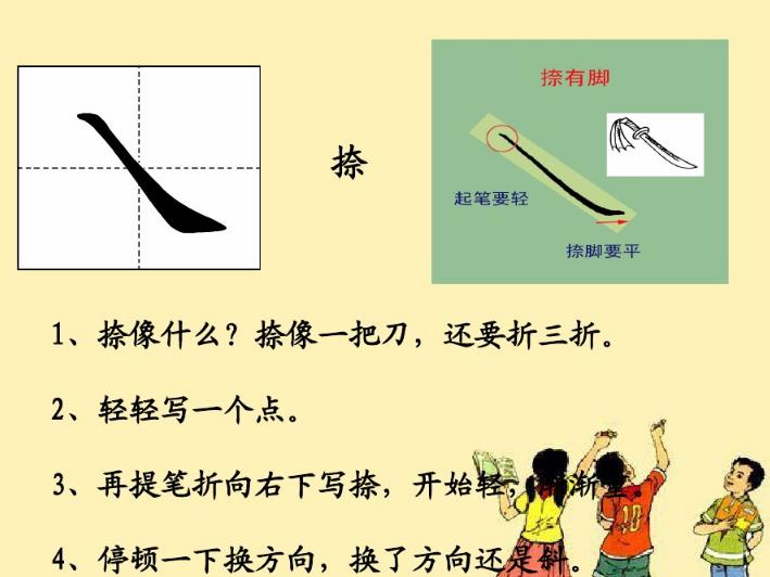一年级基本笔画写法教程,一年级笔画的正确写法口诀完整版