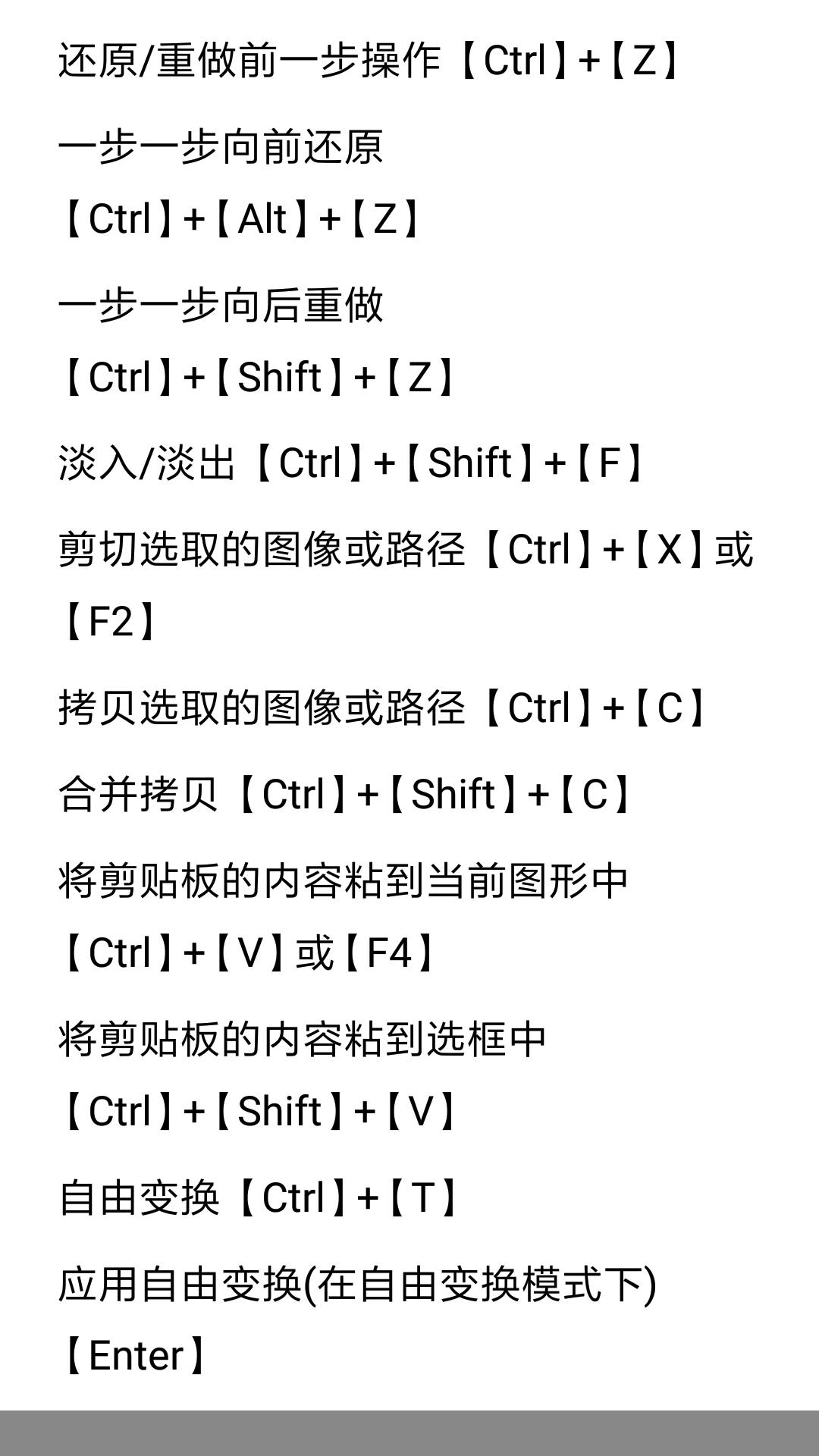 ps快捷键大全史上最全入门必备,新手必备ps快捷键技巧大全