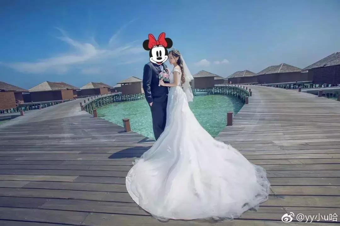 yy上的小u哈结婚照,yy小u哈和宝哥