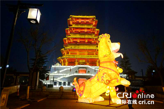 汉文化灯展元宵节,汉城湖的汉文化